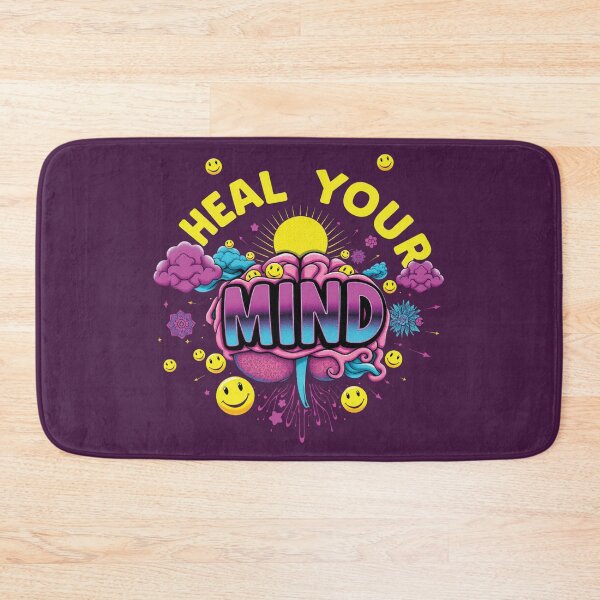 Item preview, Heal Your Mind – 90s Retro Mental Health Positivity Design designed and sold by Yehia-Massoud.