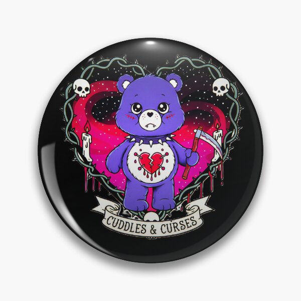 Item preview, Cuddles & Curses The Careless Goth Bear designed and sold by CoffinsArt.