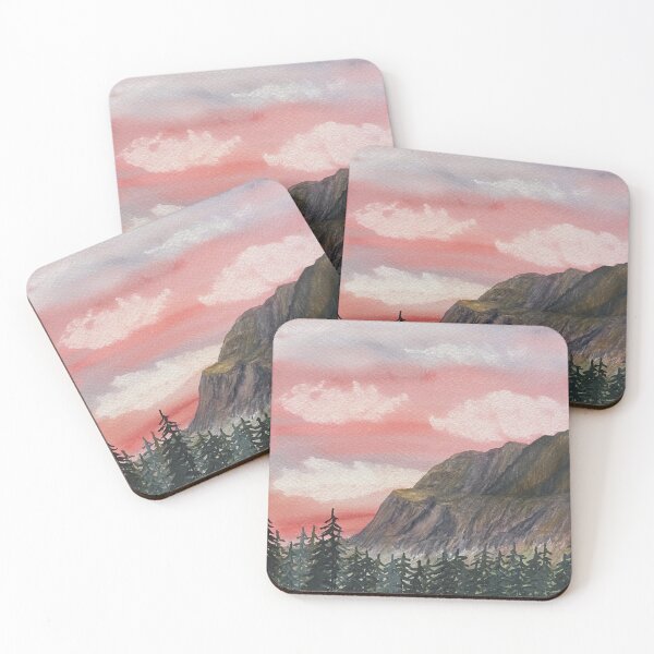 Item preview, Ice Field Parkway Sunset designed and sold by Lisa Neuman Watercolors.