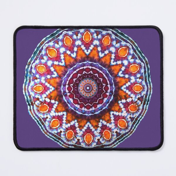 Item preview, Tie Dye star sun mandala Tibet colors designed and sold by AuroraXGreen.