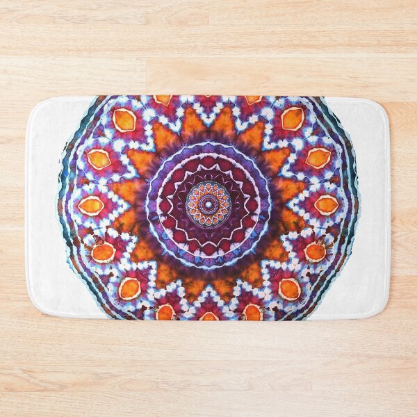 Item preview, Tie Dye star sun mandala Tibet colors designed and sold by AuroraXGreen.