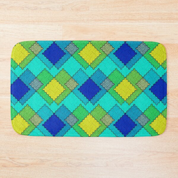Item preview, Textured patches multicolored strokes shapes designed and sold by fuzzyfox.