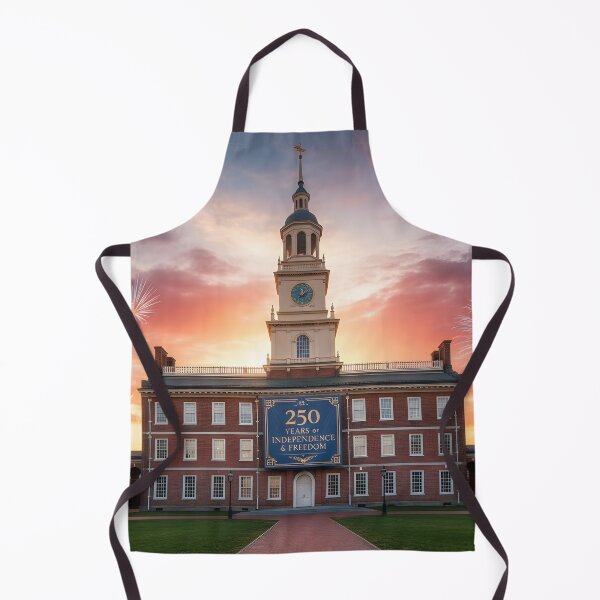 Item preview, American Heritage 250th Anniversary Freedom Landmark Sunset Design designed and sold by VibranPalette.