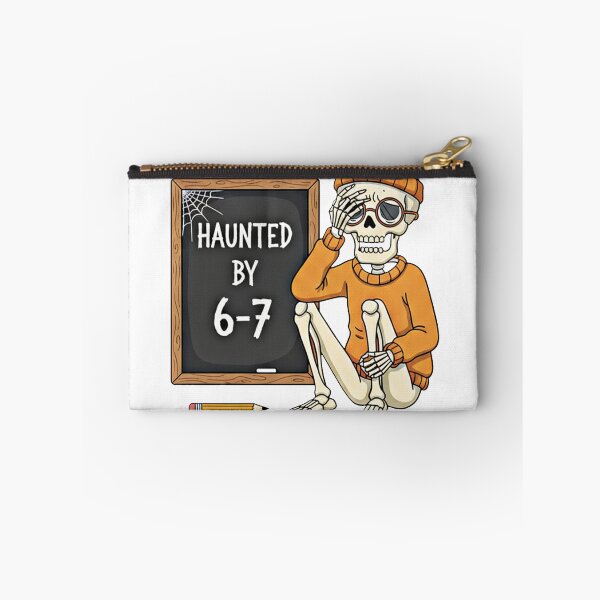 Item preview, Haunted by 6-7 Funny Teacher 67 Halloween Skeleton Six Seven T-Shirt designed and sold by tangobil.