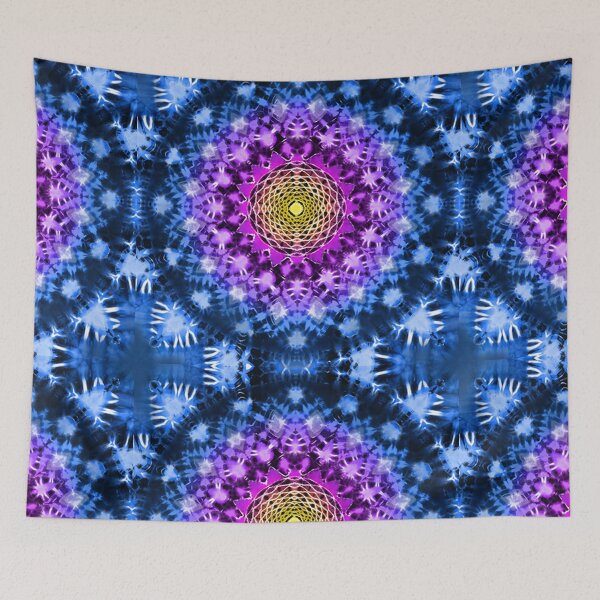 Item preview, Blue Pink tie dye star designed and sold by AuroraXGreen.