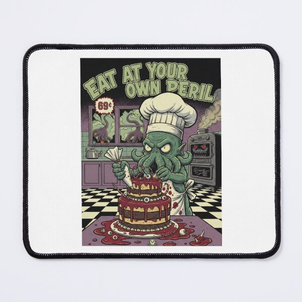 Item preview, Baker Cthulhu nerd funny parody hp lovecraft vintage retro comics meme prank gift birthday christmas designed and sold by CheeseBlueprint.