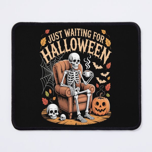 Item preview, Just Waiting For Halloween Skeleton Funny Halloween designed and sold by marsomlevkaf.