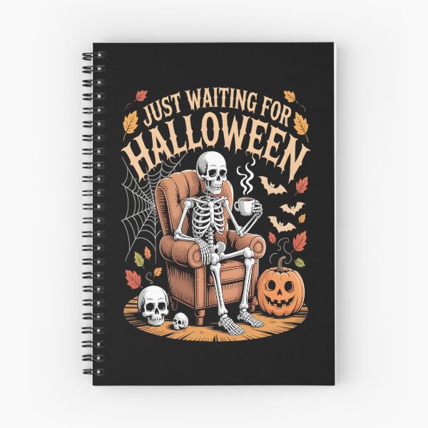Item preview, Just Waiting For Halloween Skeleton Funny Halloween designed and sold by marsomlevkaf.