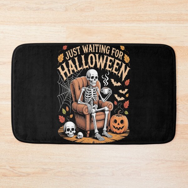 Item preview, Just Waiting For Halloween Skeleton Funny Halloween designed and sold by marsomlevkaf.