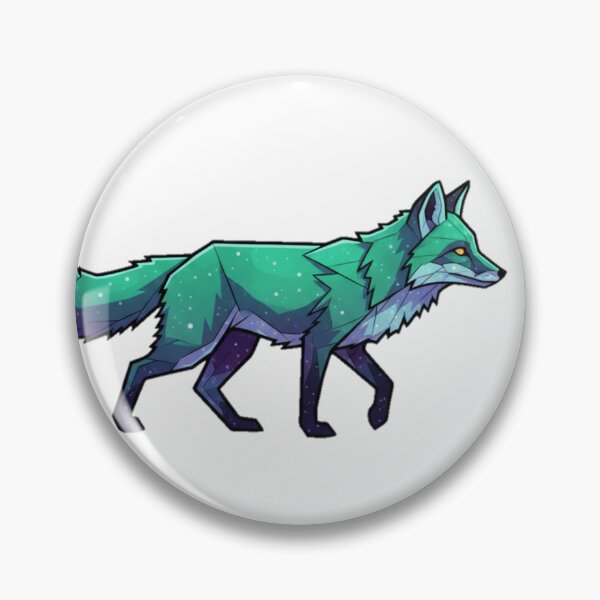 Item preview, Low-Poly Galaxy Fox | Geometric Forest Animal | Polygon Wildlife Art designed and sold by Cosmic Critters Decals.