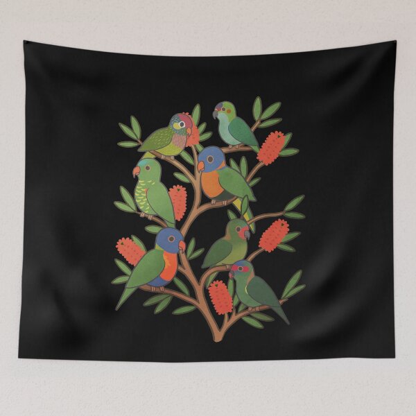 Item preview, Australian Lorikeet Parrots designed and sold by Clara Hollins.