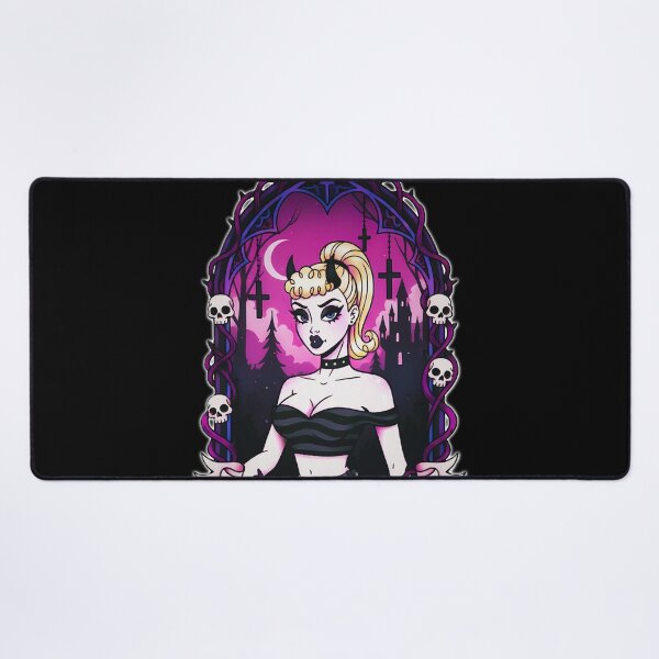 Item preview, Satanic XOXO: Goth Pin-up designed and sold by CoffinsArt.