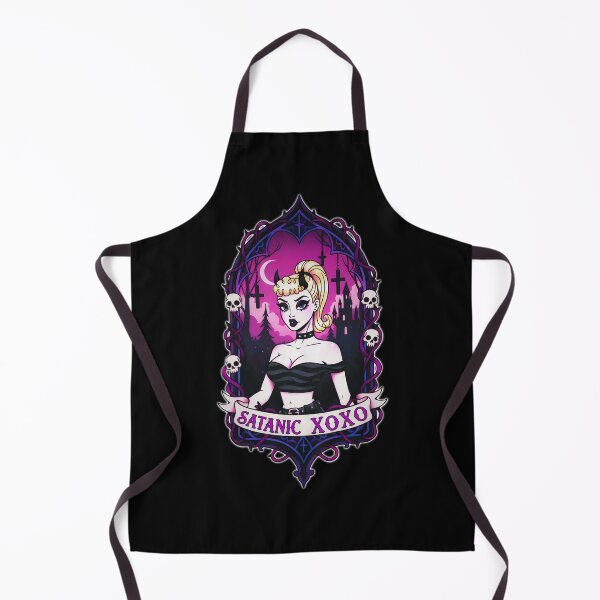 Item preview, Satanic XOXO: Goth Pin-up designed and sold by CoffinsArt.