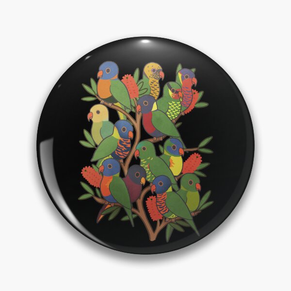 Item preview, Rainbow Lorikeet Parrot Trichoglossus Species designed and sold by Clara Hollins.