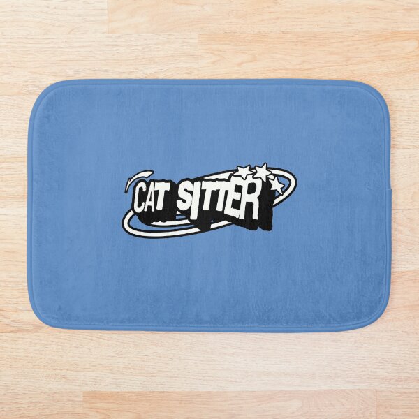 Item preview, Cat Sitter / Blue designed and sold by mangopuffstudio.
