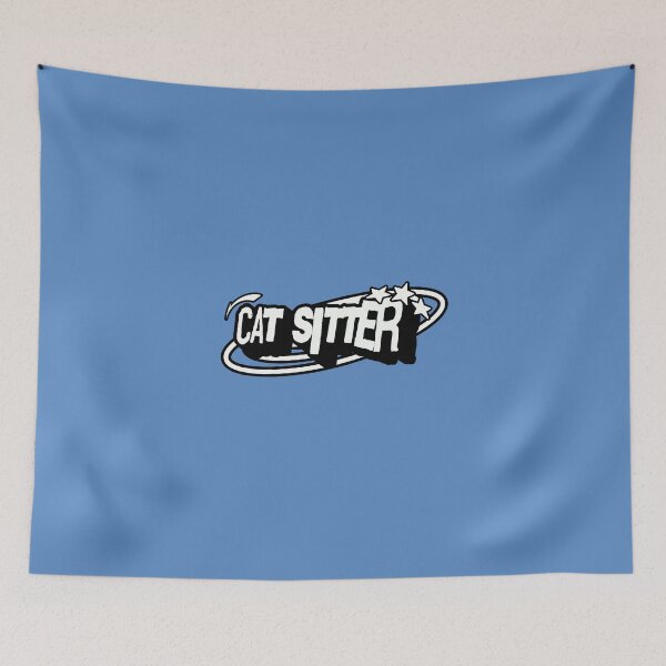 Item preview, Cat Sitter / Blue designed and sold by mangopuffstudio.