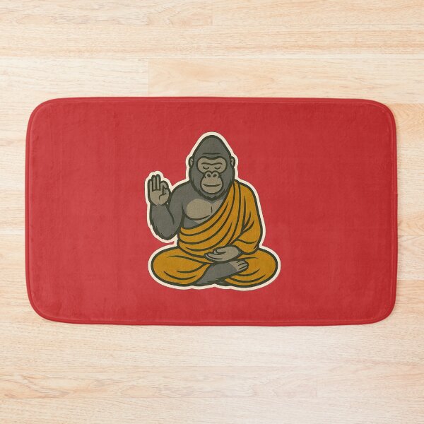 Item preview, Cute Zen Animal Meditation Buddha Art: Silverback Gorilla designed and sold by PinUpPizzazz.