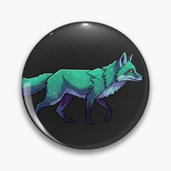 Item preview, Low-Poly Galaxy Fox | Geometric Forest Animal | Polygon Wildlife Art | black background designed and sold by Cosmic Critters Decals.