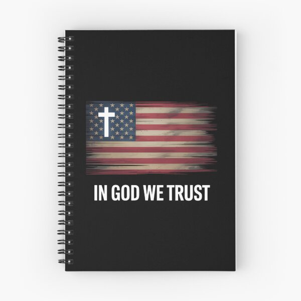 Item preview, In God We Trust - USA Flag Cross Patriotic Christian designed and sold by PunkNation-Arts.