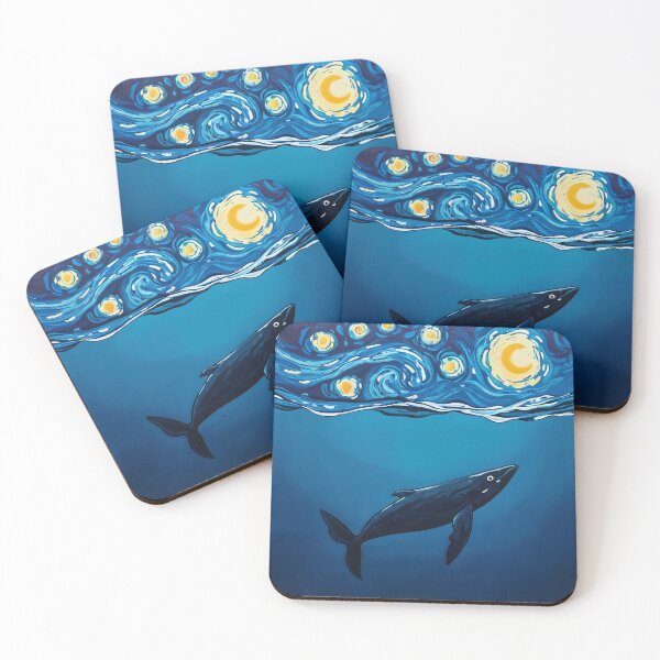 Item preview, Whale Under Starry Night Sky designed and sold by inexplicableimages.