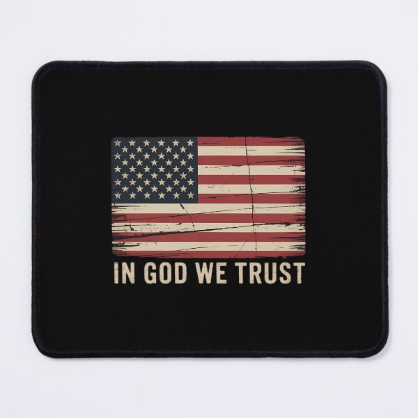 Item preview, In God We Trust USA Flag Cross Patriotic Christian designed and sold by PunkNation-Arts.