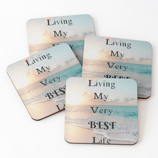 Item preview, Living My Very Best Life designed and sold by ThePrinterShop.