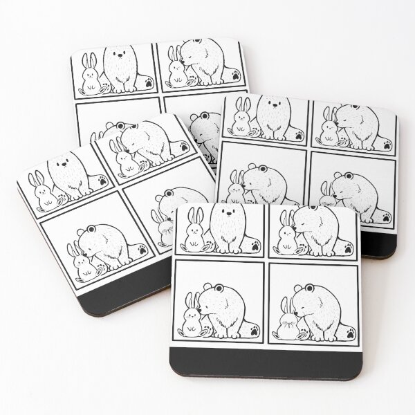 Item preview, bear and bunny heart heart heart designed and sold by JesseDenny.