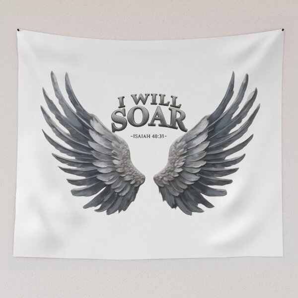 Item preview, I Will Soar- Winged design-Isaiah 40:31 designed and sold by Art by Dannalynn.