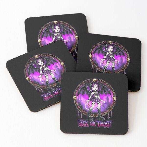 Item preview, Hex or Treat - The Goth Little Devil designed and sold by CoffinsArt.