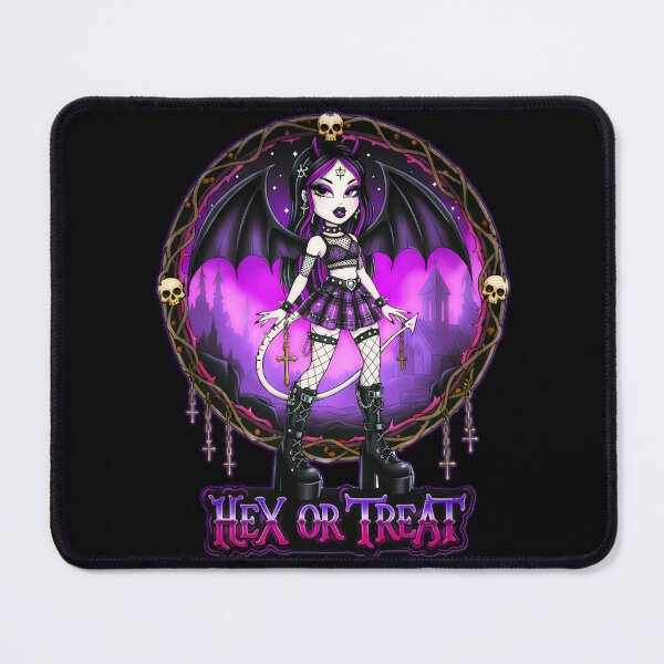 Item preview, Hex or Treat - The Goth Little Devil designed and sold by CoffinsArt.