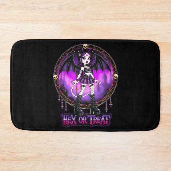 Item preview, Hex or Treat - The Goth Little Devil designed and sold by CoffinsArt.