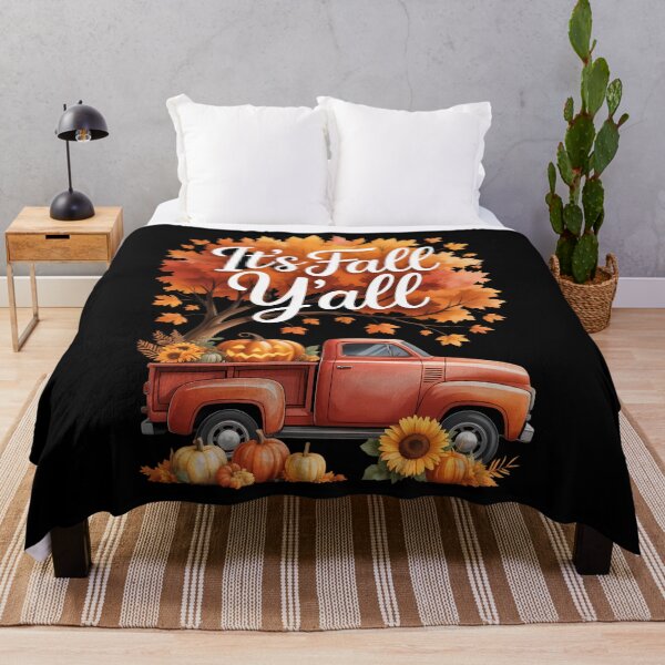 Item preview, It's Fall Y'all Truck Pumpkin Coffee Thanksgiving designed and sold by PunkNation-Arts.