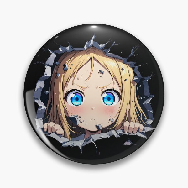 Item preview, Sama Ai Hayasaka Kaguya Sama Love Is War Anime Determined Peeking Cracked Wall designed and sold by TorbenKuhano.