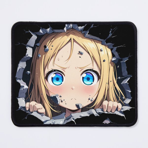 Item preview, Sama Ai Hayasaka Kaguya Sama Love Is War Anime Determined Peeking Cracked Wall designed and sold by TorbenKuhano.