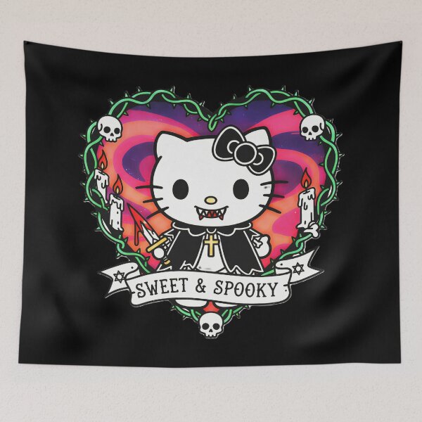 Item preview, Sweet & Spooky Demon Kitty designed and sold by CoffinsArt.