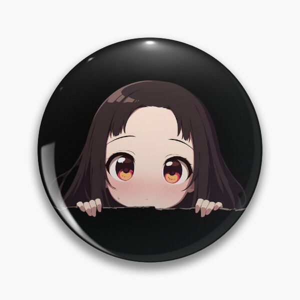 Item preview, Sama Miko Iino Kaguya Sama Love Is War Anime Chibi Kawaii Peeking designed and sold by TorbenKuhano.
