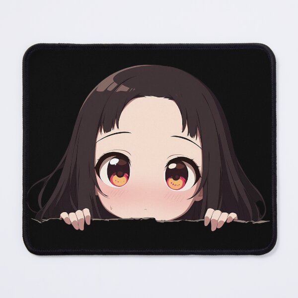 Item preview, Sama Miko Iino Kaguya Sama Love Is War Anime Chibi Kawaii Peeking designed and sold by TorbenKuhano.