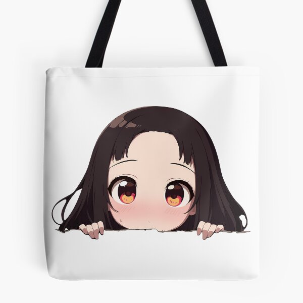 Item preview, Sama Miko Iino Kaguya Sama Love Is War Anime Chibi Kawaii Peeking designed and sold by TorbenKuhano.