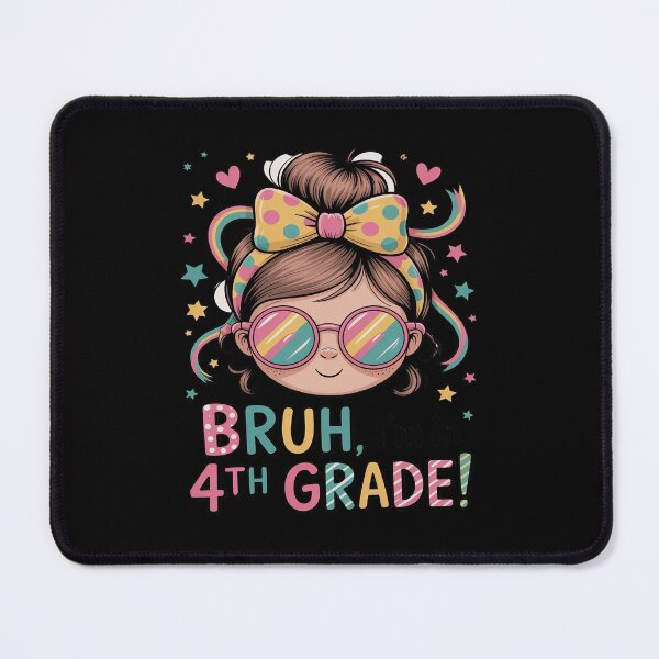 Item preview, Back to School Girl with Bow 4th Grade designed and sold by LeeEvans222.
