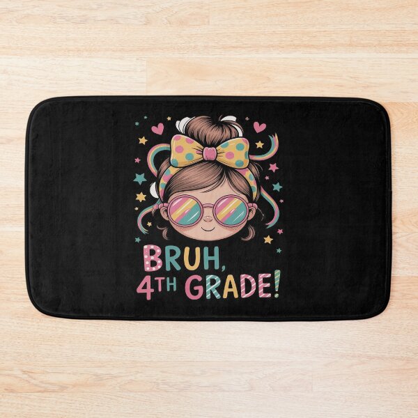Item preview, Back to School Girl with Bow 4th Grade designed and sold by LeeEvans222.