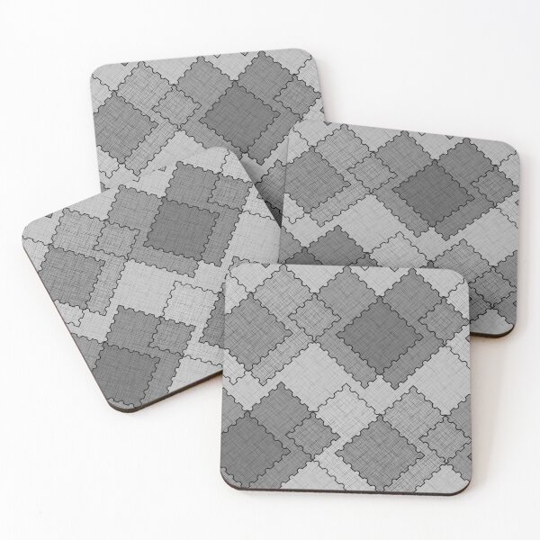Item preview, Textured patchwork patches monochrome strokes  designed and sold by fuzzyfox.