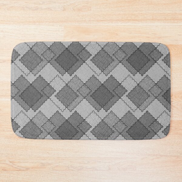 Item preview, Textured patchwork patches monochrome strokes  designed and sold by fuzzyfox.
