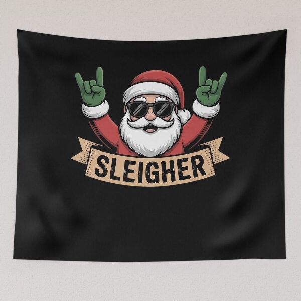 Item preview, Christmas Sleigher Santa Rock Xmas Rocker designed and sold by TrinaEspinoza.