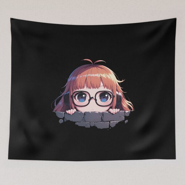 Item preview, Futaba Sakura Persona 5 Game Anime Chibi Kawaii Peeking Glasses designed and sold by TorbenKuhano.
