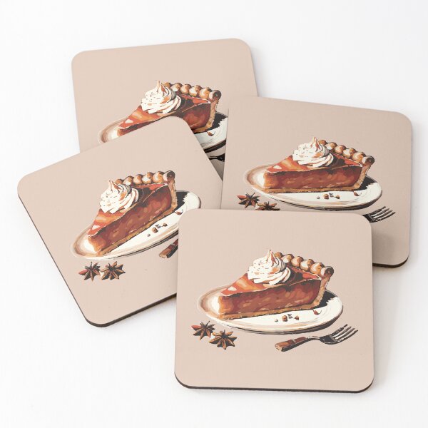 Item preview, Pumpkin Pie Slice – Cozy Fall Dessert Art by Anne Brooke Art designed and sold by Anne Brooke Art.