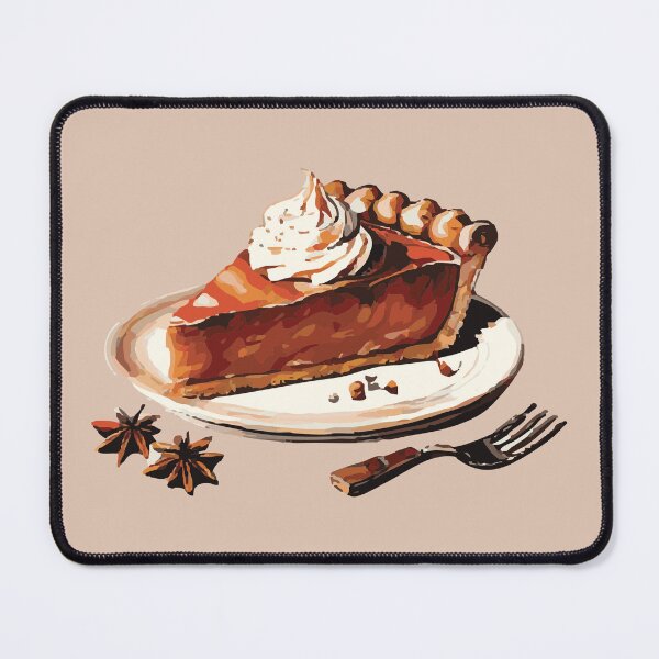 Item preview, Pumpkin Pie Slice – Cozy Fall Dessert Art by Anne Brooke Art designed and sold by Anne Brooke Art.