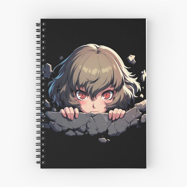 Item preview, Goro Akechi Persona 5 Game Anime Peeking Red Eyes Wall Break designed and sold by TorbenKuhano.