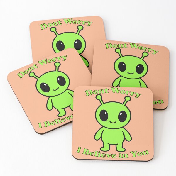Item preview, Positive Little Alien Cheering You On designed and sold by MuseMavenDesign.
