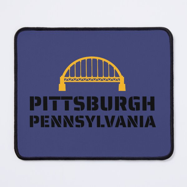 Item preview, Fort Pitt Bridge Pittsburgh Pennsylvania – Gold and Black Minimalist City Design designed and sold by donwillisjrart.