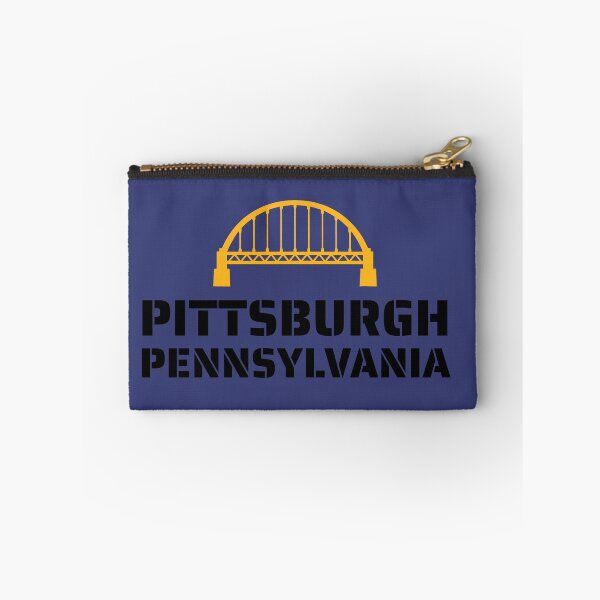 Item preview, Fort Pitt Bridge Pittsburgh Pennsylvania – Gold and Black Minimalist City Design designed and sold by donwillisjrart.
